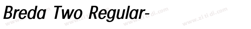 Breda Two Regular字体转换